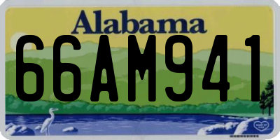 AL license plate 66AM941