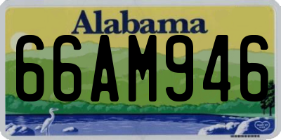 AL license plate 66AM946