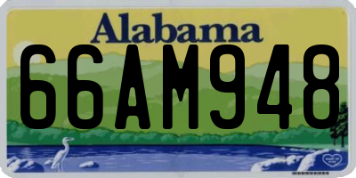 AL license plate 66AM948