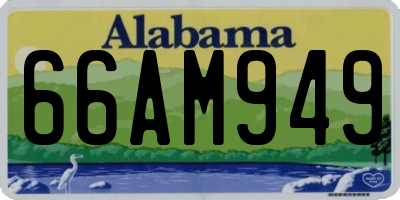 AL license plate 66AM949