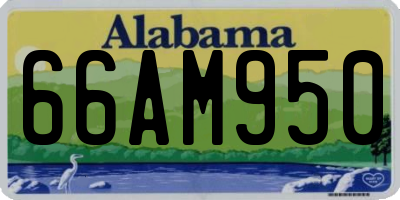 AL license plate 66AM950