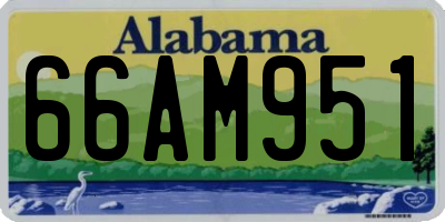 AL license plate 66AM951