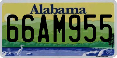 AL license plate 66AM955