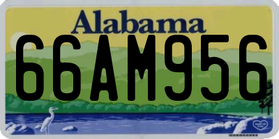 AL license plate 66AM956