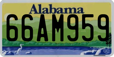 AL license plate 66AM959