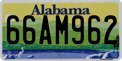 AL license plate 66AM962