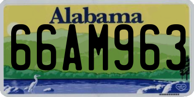 AL license plate 66AM963