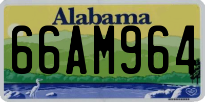 AL license plate 66AM964