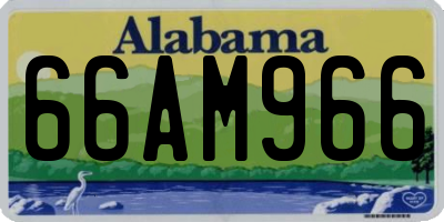 AL license plate 66AM966