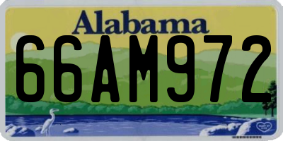AL license plate 66AM972