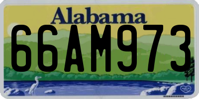 AL license plate 66AM973