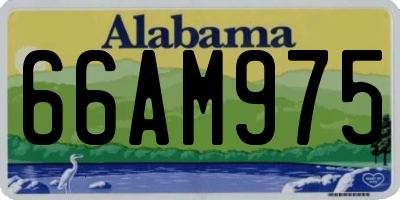AL license plate 66AM975