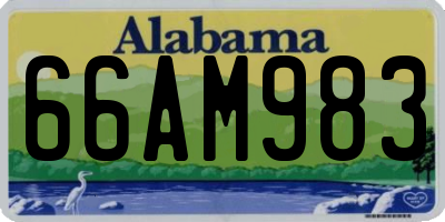 AL license plate 66AM983