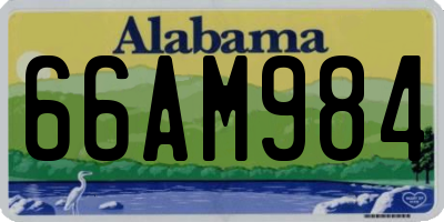 AL license plate 66AM984