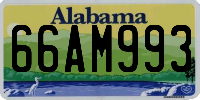 AL license plate 66AM993