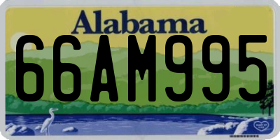 AL license plate 66AM995