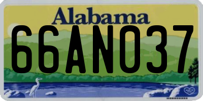 AL license plate 66AN037