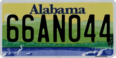 AL license plate 66AN044