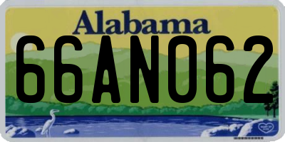 AL license plate 66AN062