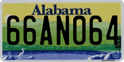 AL license plate 66AN064