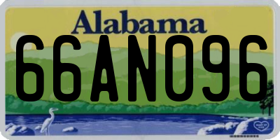 AL license plate 66AN096