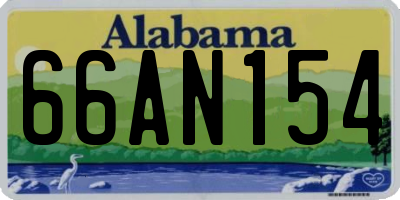 AL license plate 66AN154