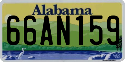 AL license plate 66AN159