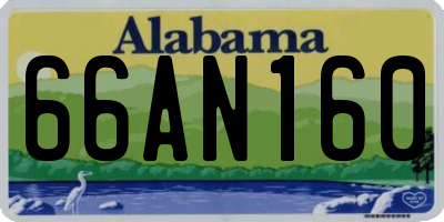 AL license plate 66AN160