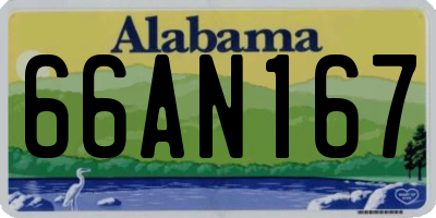 AL license plate 66AN167