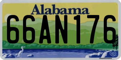 AL license plate 66AN176
