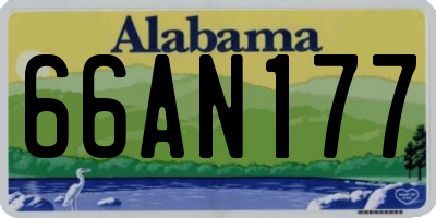 AL license plate 66AN177