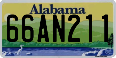 AL license plate 66AN211