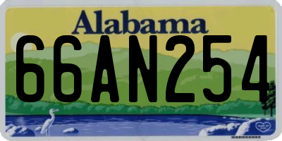 AL license plate 66AN254