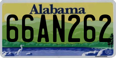 AL license plate 66AN262