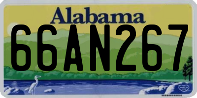 AL license plate 66AN267