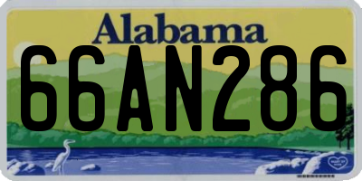 AL license plate 66AN286