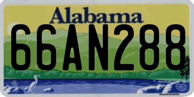AL license plate 66AN288