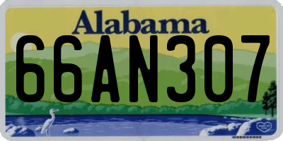 AL license plate 66AN307