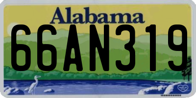 AL license plate 66AN319
