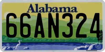 AL license plate 66AN324