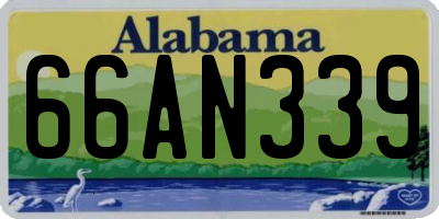 AL license plate 66AN339