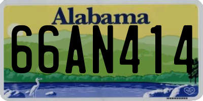 AL license plate 66AN414