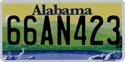 AL license plate 66AN423