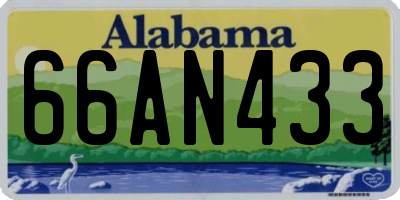 AL license plate 66AN433