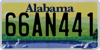 AL license plate 66AN441