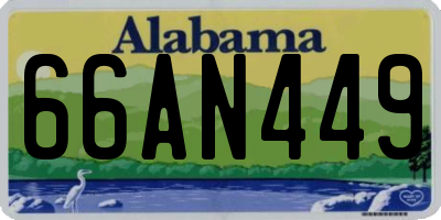 AL license plate 66AN449