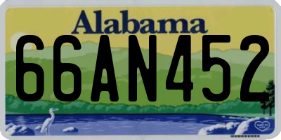 AL license plate 66AN452