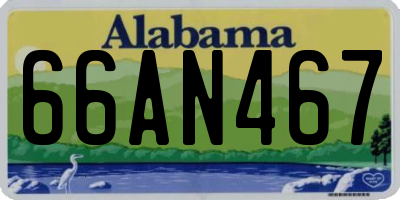 AL license plate 66AN467