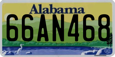 AL license plate 66AN468