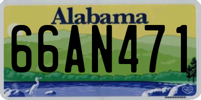 AL license plate 66AN471
